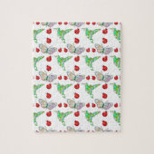 Aangepaste vlinder, Hummingbird en Ladybug Pattern Legpuzzel (Verticaal)
