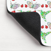 Aangepaste vlinder, Hummingbird en Ladybug Pattern Muismat (Hoek)
