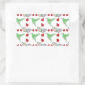 Aangepaste vlinder, Hummingbird en Ladybug Pattern Rechthoekige Sticker (Tas)