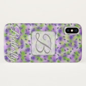 Aangepaste vlinder Iphone x hoesje (Achterkant (horizontaal))