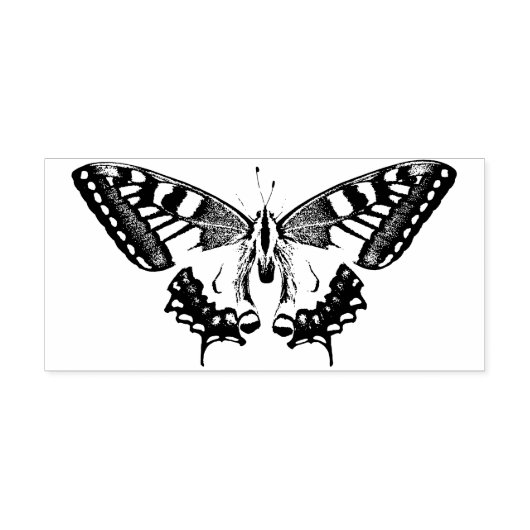 Aangepaste vlinder rubberstempel (Afrduk)