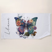 Aangepaste vlinder strandlaken (Voorkant)