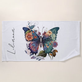 Aangepaste vlinder strandlaken