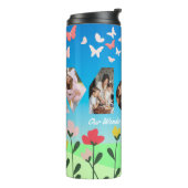 Aangepaste vlinder thermische trommel thermosbeker (Gedraaid links)