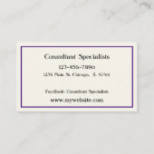 Aangepaste vlinder Visitekaartjes voor haar (Achterkant)