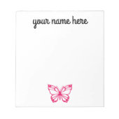 Aangepaste vlindernaald voor meisjes notitieblok (Voorkant)