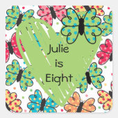 Aangepaste vlinders Sticker (Voorkant)