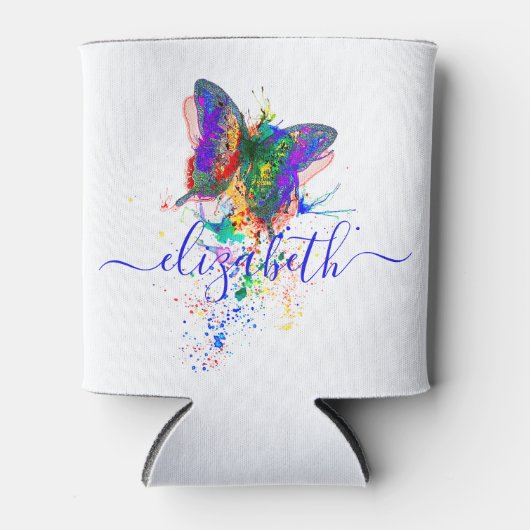 Aangepaste vlinderspaar blikjeskoeler (Voorkant)