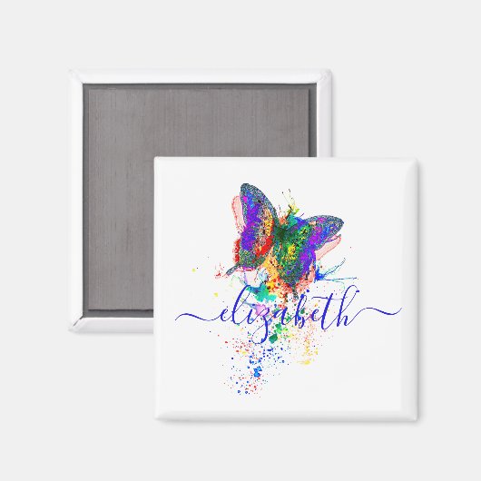 Aangepaste vlinderspaar magneet (Voorkant / Achterkant)