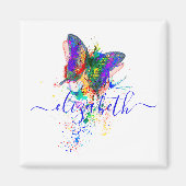 Aangepaste vlinderspaar magneet (Voorkant)