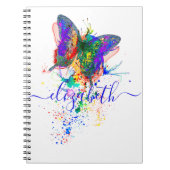 Aangepaste vlinderspaar notitieboek (Voorkant)