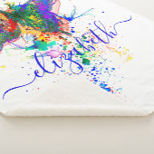 Aangepaste vlinderspaar sherpa deken (3/4)