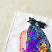 Aangepaste vlinderspaar strandlaken (In situ)