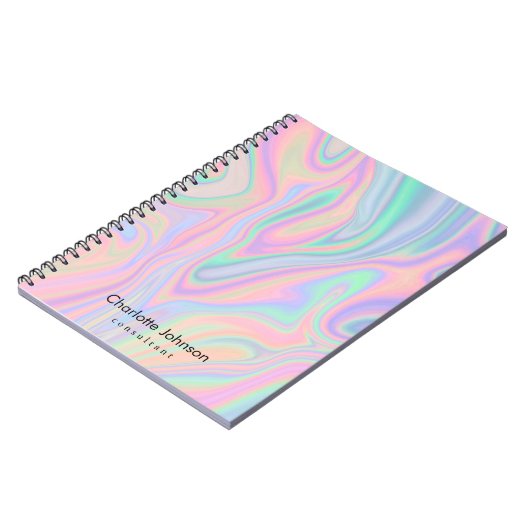 Aangepaste vloeibaar-inktpasteelkleur notitieboek (Linkerzijde)