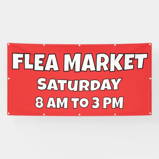 Aangepaste vlooienmarkt banner (Horizontaal)