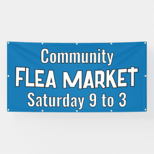 Aangepaste vlooienmarkt banner