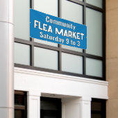 Aangepaste vlooienmarkt banner (Buitenkant Gebouw)
