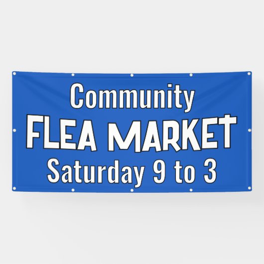 Aangepaste vlooienmarkt banner (Horizontaal)