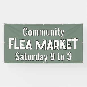 Aangepaste vlooienmarkt banner