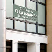 Aangepaste vlooienmarkt banner (Buitenkant Gebouw)
