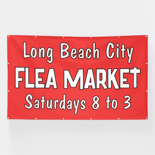 Aangepaste vlooienmarkt banner (Horizontaal)