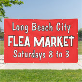 Aangepaste vlooienmarkt banner (Buitenkant)