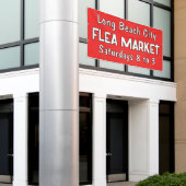 Aangepaste vlooienmarkt banner (Buitenkant Gebouw)