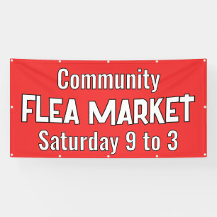 Aangepaste vlooienmarkt banner