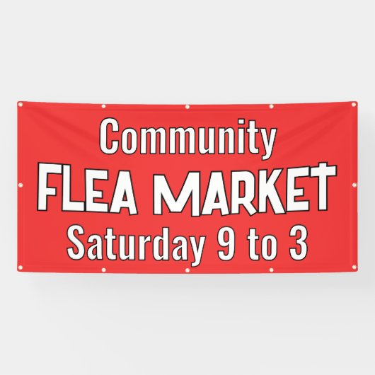 Aangepaste vlooienmarkt banner (Horizontaal)