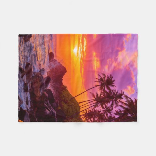 Aangepaste vlootbank fleece deken (Voorkant (Horizontaal))