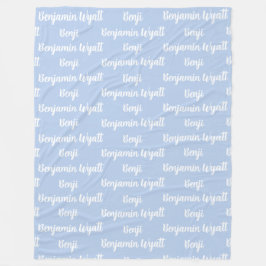 Aangepaste vlootsbank fleece deken