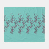 Aangepaste vlootsbank fleece deken (Voorkant (Horizontaal))