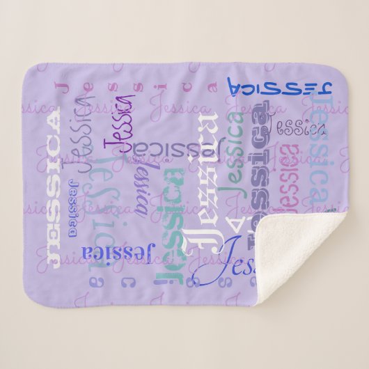 aangepaste vlootsnaam blanket paars: sherpa deken (Voorkant (horizontaal))