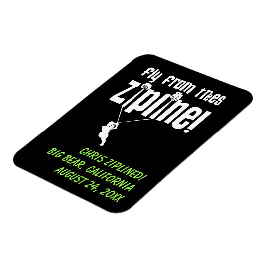 Aangepaste vlucht van bomen Ziplining Magneet (Linkerzijde)