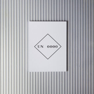 Aangepaste VN-nummerSticker Sticker