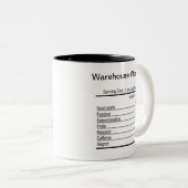 Aangepaste voedingsfeiten voor webontwikkelaars tweekleurige koffiemok (Voorkant rechts)