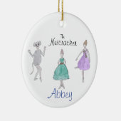 Aangepaste voedingskraker Party Girl/Mouse/ventila Keramisch Ornament (Rechts)