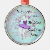 Aangepaste voedingskraker-versiering - Dew Drop Fa Metalen Ornament (Voorkant)