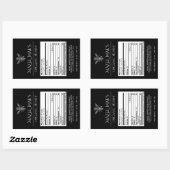 Aangepaste voedingslabels voor zelfgemaakte honing rechthoekige sticker (Vel)