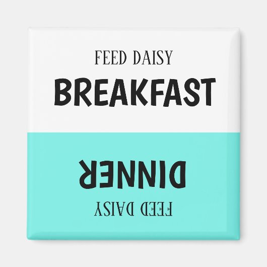 Aangepaste voedingstracker voor gezelschapsdieren  magneet (Voorkant)