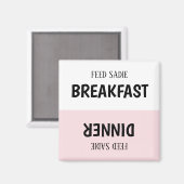 Aangepaste voedingstracker voor gezelschapsdieren  magneet (Voorkant / Achterkant)