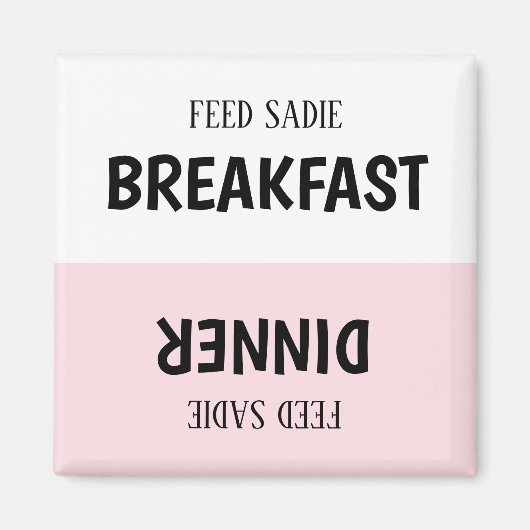 Aangepaste voedingstracker voor gezelschapsdieren  magneet (Voorkant)