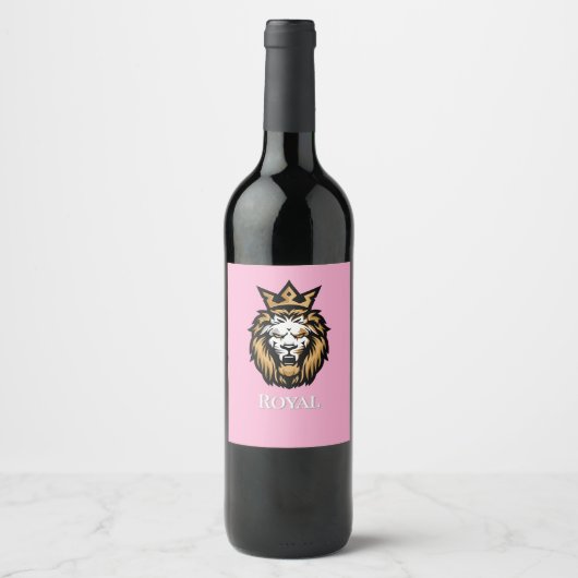 Aangepaste voedsel- en dranklabelset wijn etiket (Voorkant)