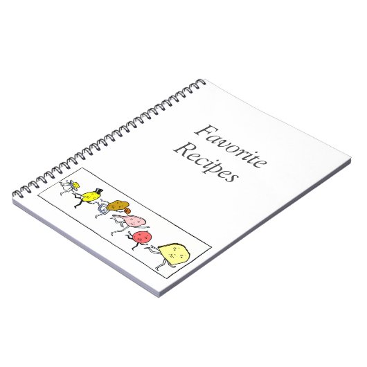 Aangepaste  Voedsel Recept Notitieboek (Linkerzijde)