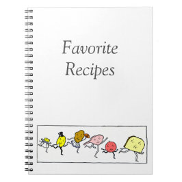 Aangepaste  Voedsel Recept Notitieboek