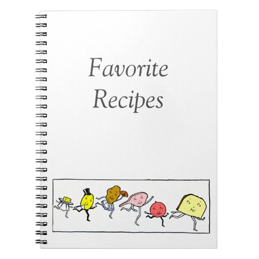 Aangepaste  Voedsel Recept Notitieboek (Voorkant)