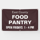 Aangepaste voedselbankbanner spandoek (Horizontaal)