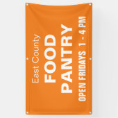 Aangepaste voedselbankbanner spandoek (Verticaal)