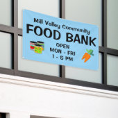 Aangepaste voedselbankbanner spandoek (Buitenkant Gebouw)