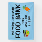 Aangepaste voedselbankbanner spandoek (Verticaal)
